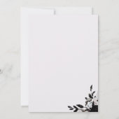 Elegant Romantic Floral Paars Wedding Kaart (Achterkant)