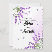 Elegant Romantic Floral Roos Green Kaart (Achterkant)