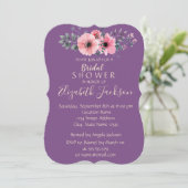 Elegant Romantic Floral Vrijgezellenfeest Kaart (Staand voorkant)