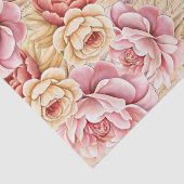 Elegant Romantic Florals & Butterflies Decoupage Tissuepapier (Detail)