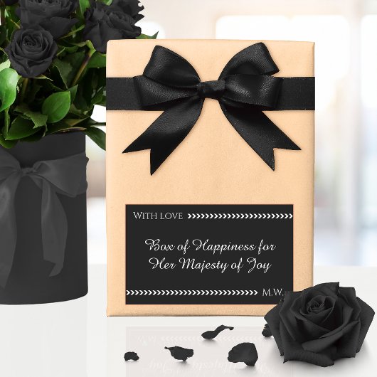 Elegant Romantic Gift Wrap Rechthoekige Sticker