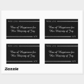 Elegant Romantic Gift Wrap Rechthoekige Sticker (Vel)