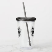 Elegant, Romantic Goth Personalized Acryl Drinkbeker (Links)