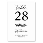 Elegant Romantic Greenery Wedding Kaart (Voorkant)