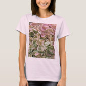 Elegant Romantic Hydrangea Garden V-Neck T-shirt (Voorkant)