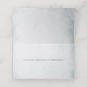 Elegant Romantic Ice white - Blue and Lila Rozen Plaatskaartje (Binnenkant ongevouwen)