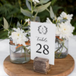 Elegant Romantic Laurel Monogram Wedding Kaart<br><div class="desc">Monogrammed de kaart van de trouwlijst met een combinatie een klassiek trouwmanuscript en elegante serif,  groen,  en zwarte doopvonten op een witte achtergrond.</div>