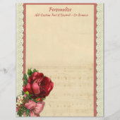  Elegant Romantic Musical Sheet Music Lace (Voorkant)