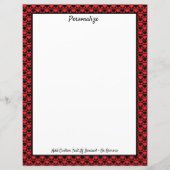 Elegant Romantic Red & Black Hearts personaliseren (Voorkant)