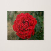 Elegant Romantic Red Rose Legpuzzel (Horizontaal)