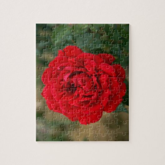 Elegant Romantic Red Rose Legpuzzel (Verticaal)