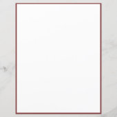 Elegant & Romantic Red Rose Vine Letter (Achterkant)