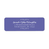 Elegant Romantic Return Address Label (Voorkant)