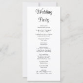 Elegant Romantic Roses Yellow Wedding Programme (Achterkant)