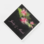Elegant Romantic Roze Vloerpapier Servetten (Hoek)