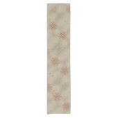 Elegant Romantic Rustic Pastel Kaleidoscope Flower Korte Tafelloper (Voorkant)
