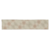 Elegant Romantic Rustic Pastel Kaleidoscope Flower Korte Tafelloper (Horizontaal)