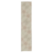 Elegant Romantic Rustic Pastel Kaleidoscope Flower Korte Tafelloper (Voorkant)