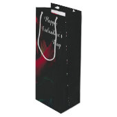 Elegant Romantic Single Roos Gift Bag Wijn Cadeautas (Voorkant Gekanteld)