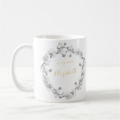 Elegant Romantic Stylish Wedding WreatCustom Koffiemok (Links)