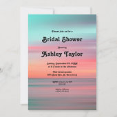 Elegant Romantic Sunset Sky Beach Vrijgezellenfees Kaart (Voorkant)