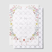 Elegant Romantic Waterverf Floral Wedding Vellum Uitnodigingen (Offset (Uitnodiging))