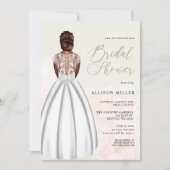 Elegant Romantic Wedding Dress Vrijgezellenfeest Kaart (Voorkant)