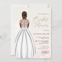 Elegant Romantic Wedding Dress Vrijgezellenfeest Kaart