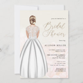 Elegant Romantic Wedding Dress Vrijgezellenfeest Kaart