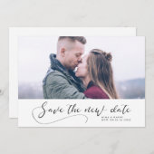 Elegant romantic Wedding Save the new date Aankondiging (Voorkant / Achterkant)