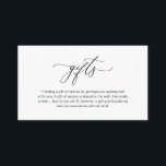 Elegant Romantic, Zwart manuscript, een nota over  Informatiekaartje<br><div class="desc">Dit is de Moderne kalligrafie Elegant Romantic,  het Zwarte Manuscript,  een nota over de Kaart van de Omsluiting van Huwelijkscadeaus. U kunt de doopvontkleuren veranderen,  en uw trouwdetails in de passende doopvont/het schrijven toevoegen. #TeeshaDerrick</div>