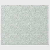 Elegant Romantisch  Bloemenpatroon Sage Cadeaupapier (Vlak)