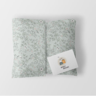 Elegant Romantisch  Bloemenpatroon Sage Inpakpapier Vel