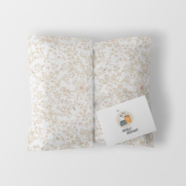 Elegant romantisch  bloemmotief beige cadeaupapier