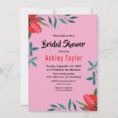 Elegant Romantisch Blush Roze Bloemen Vrijgezellen Kaart (Voorkant)