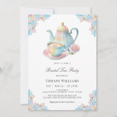 Elegant Romantisch Bruids Tea Party Vrijgezellenfe Kaart (Voorkant)