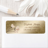 Elegant  Romantisch,Confetti  Bloemen  Adreslabel Etiket (Insitu)