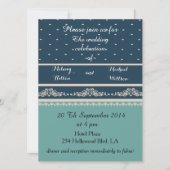 Elegant -romantisch dameskottenhuwelijk kaart (Voorkant)