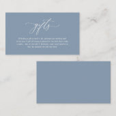 Elegant Romantisch, Een notitie over geschenken, D Informatiekaartje (Voorkant / Achterkant)