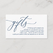 Elegant Romantisch, Een notitie over geschenken, G Informatiekaartje (Voorkant)