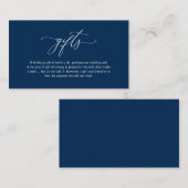 Elegant Romantisch, Een notitie over geschenken, N Informatiekaartje (Voorkant / Achterkant)