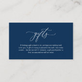 Elegant Romantisch, Een notitie over geschenken, N Informatiekaartje (Voorkant)