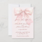 Elegant romantisch handgeschreven script boog brui save the date (Voorkant)