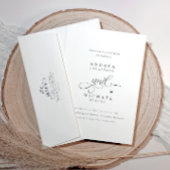 Elegant romantisch hart alles in één bruiloft kaart