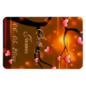 Elegant Romantisch Huwelijk Magneet (Horizontaal)