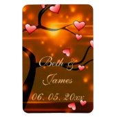 Elegant Romantisch Huwelijk Magneet (Verticaal)