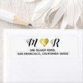 elegant romantisch huwelijksmonogram liefde etiket (Insitu)