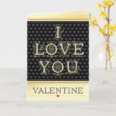Elegant Romantisch Ik hou van je Valentijnsdag har Kaart (Gele Bloem)