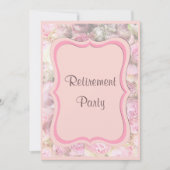 Elegant & Romantisch ingelijst boeket pensioen Kaart (Voorkant)