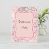 Elegant & Romantisch ingelijst boeket pensioen Kaart (Staand voorkant)